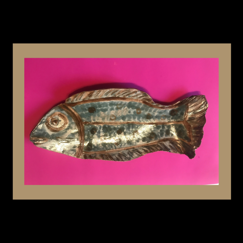 Poisson ceramique Marie-Christine Marty artiste