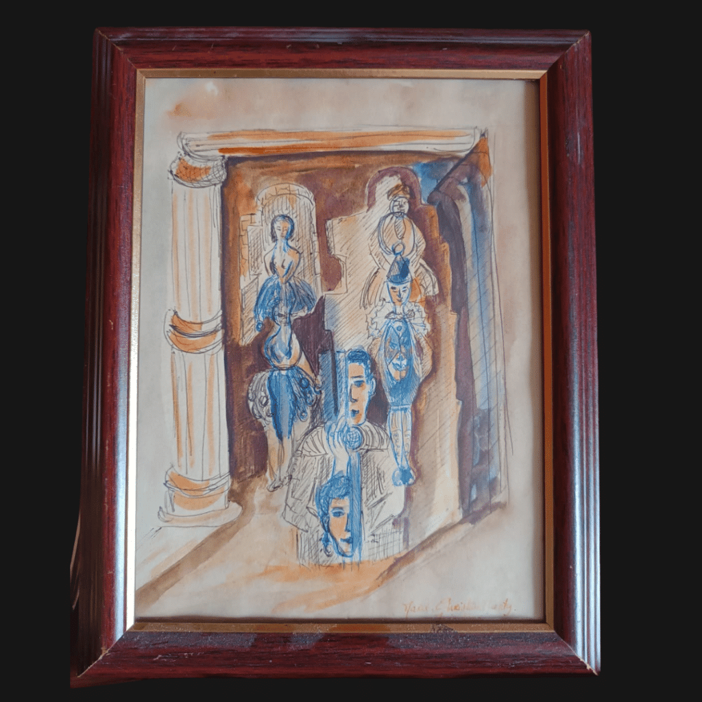 Personnages - Marie-Christine Marty peinture ceramique