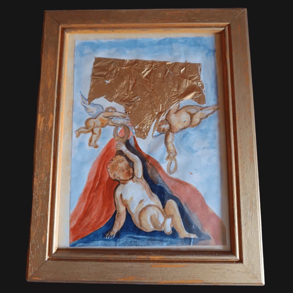 Les anges - Marie-Christine Marty peinture ceramique